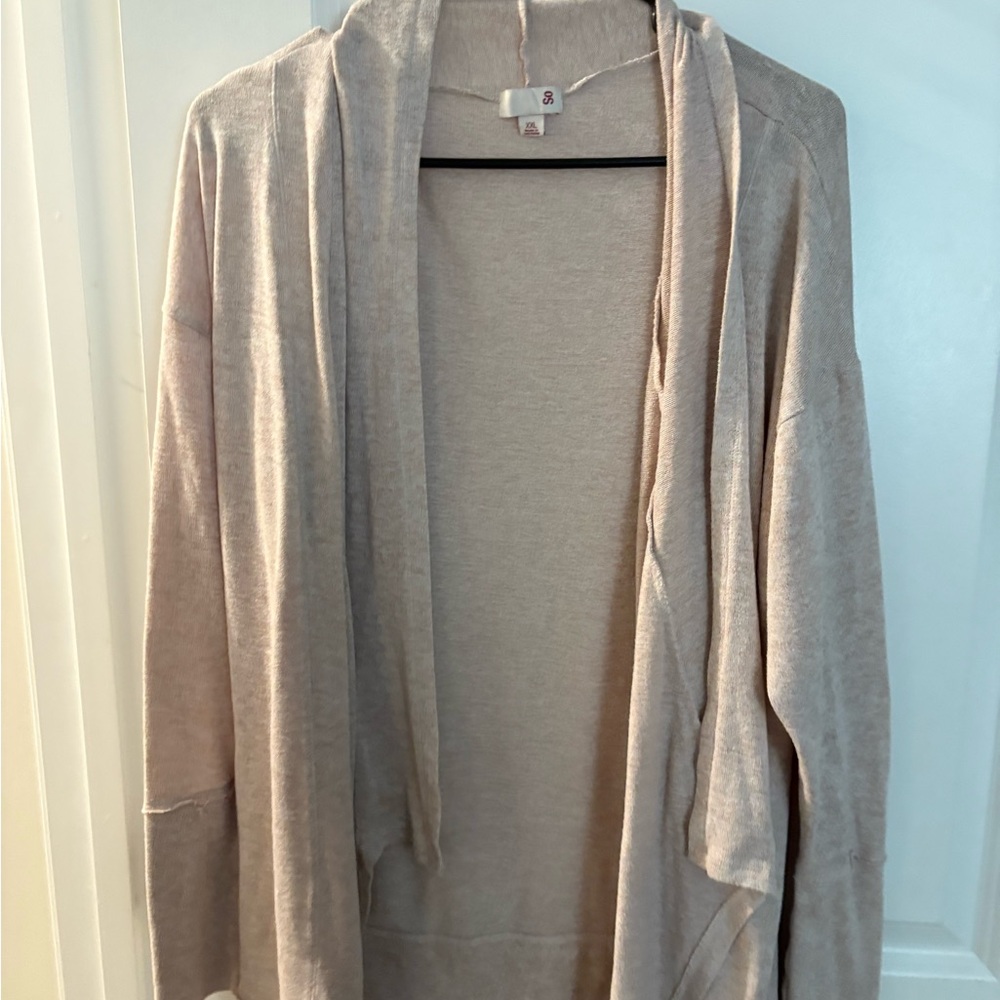 Juniors Blush Open Front Cardigan